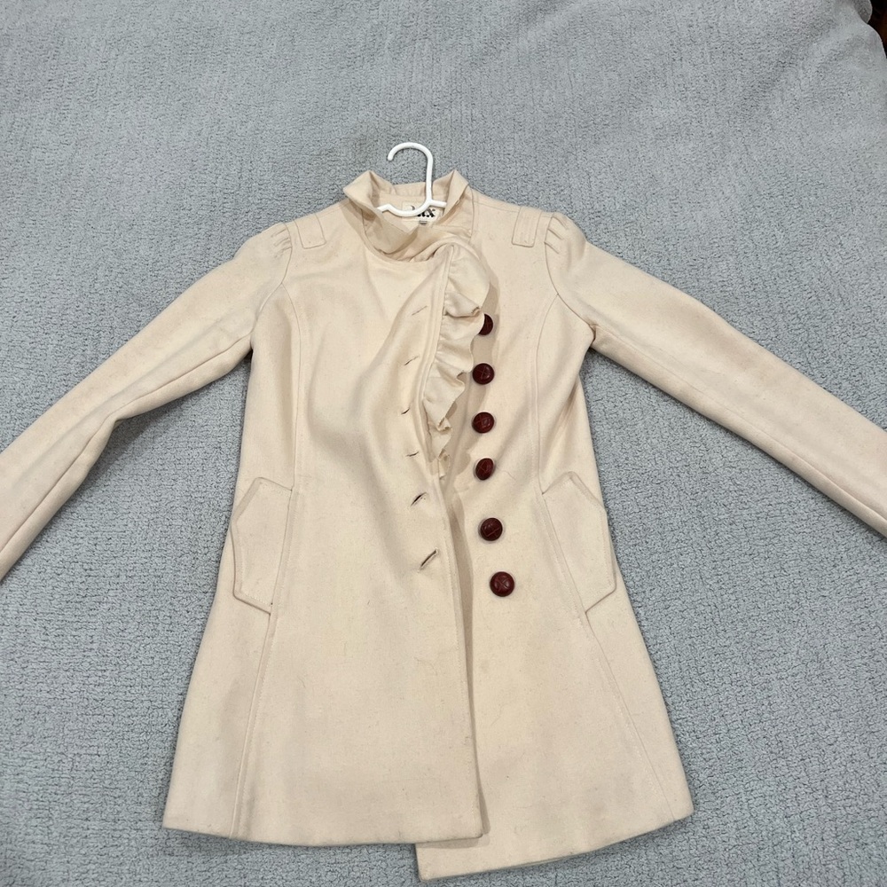 Elegant Cream Women's Coat